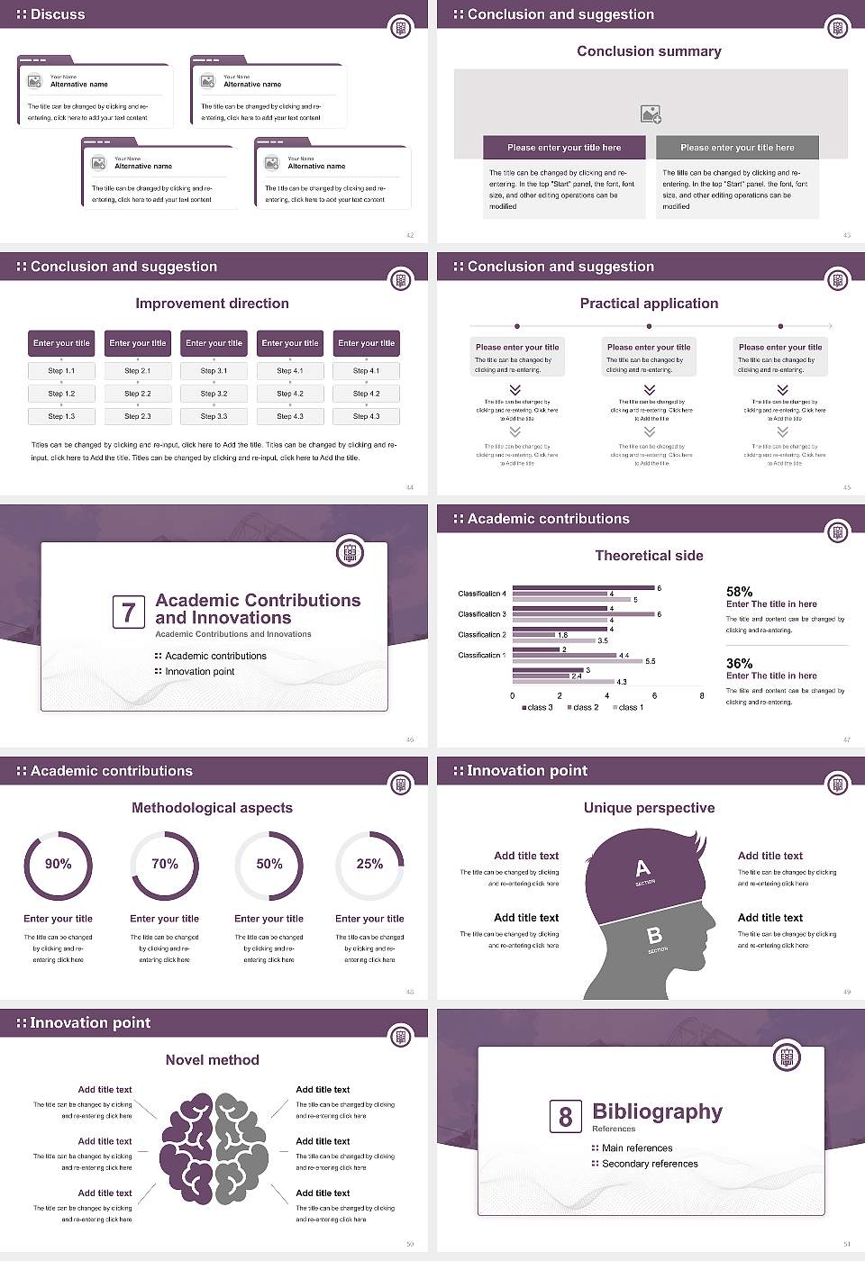 Otsuma Women’s University Graduation Thesis Defense PPT Template16:9 ratio PPT effect preview image6