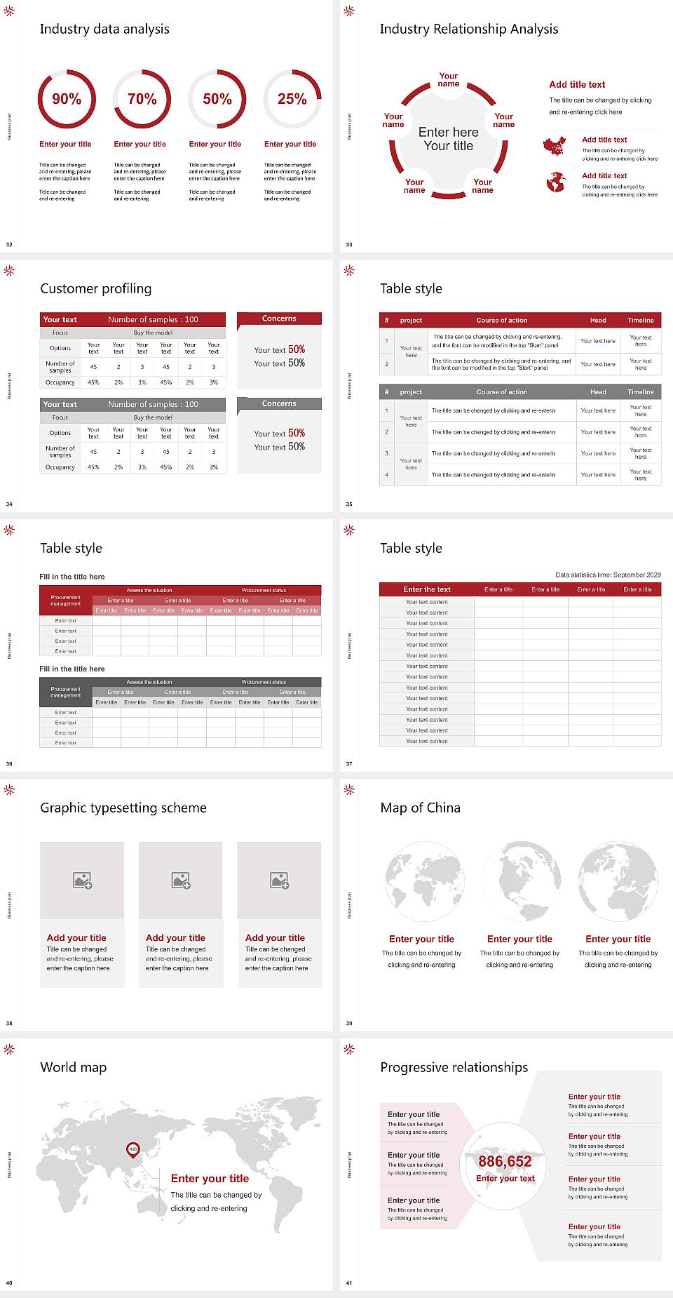 Osaka Ohtani University Competition/Entrepreneurship Contest PPT Template4:3 ratio PPT effect preview image5