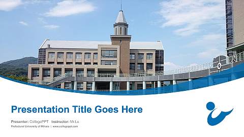 Prefectural University of Mihara Course/Courseware Creation PPT Template