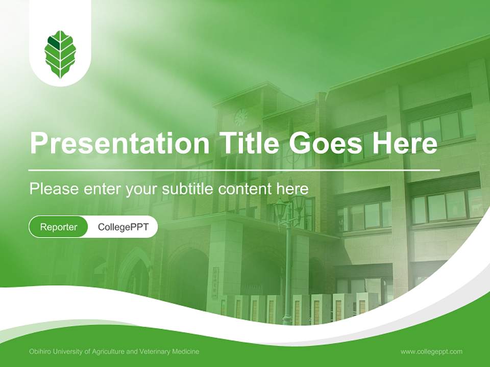 Obihiro University of Agriculture and Veterinary Medicine Lecture Sharing and Networking Event PPT Template4:3 ratio PPT effect preview image4