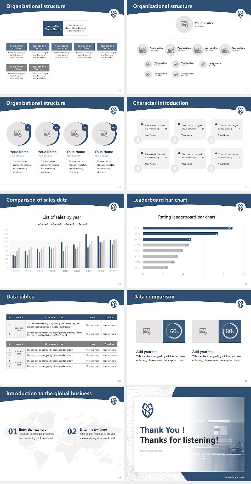 Sakushin Gakuin University Academic Presentation/Research Findings Report PPT Template4:3 ratio PPT effect preview image4