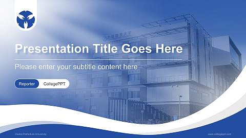 Osaka Prefecture University Lecture Sharing and Networking Event PPT Template