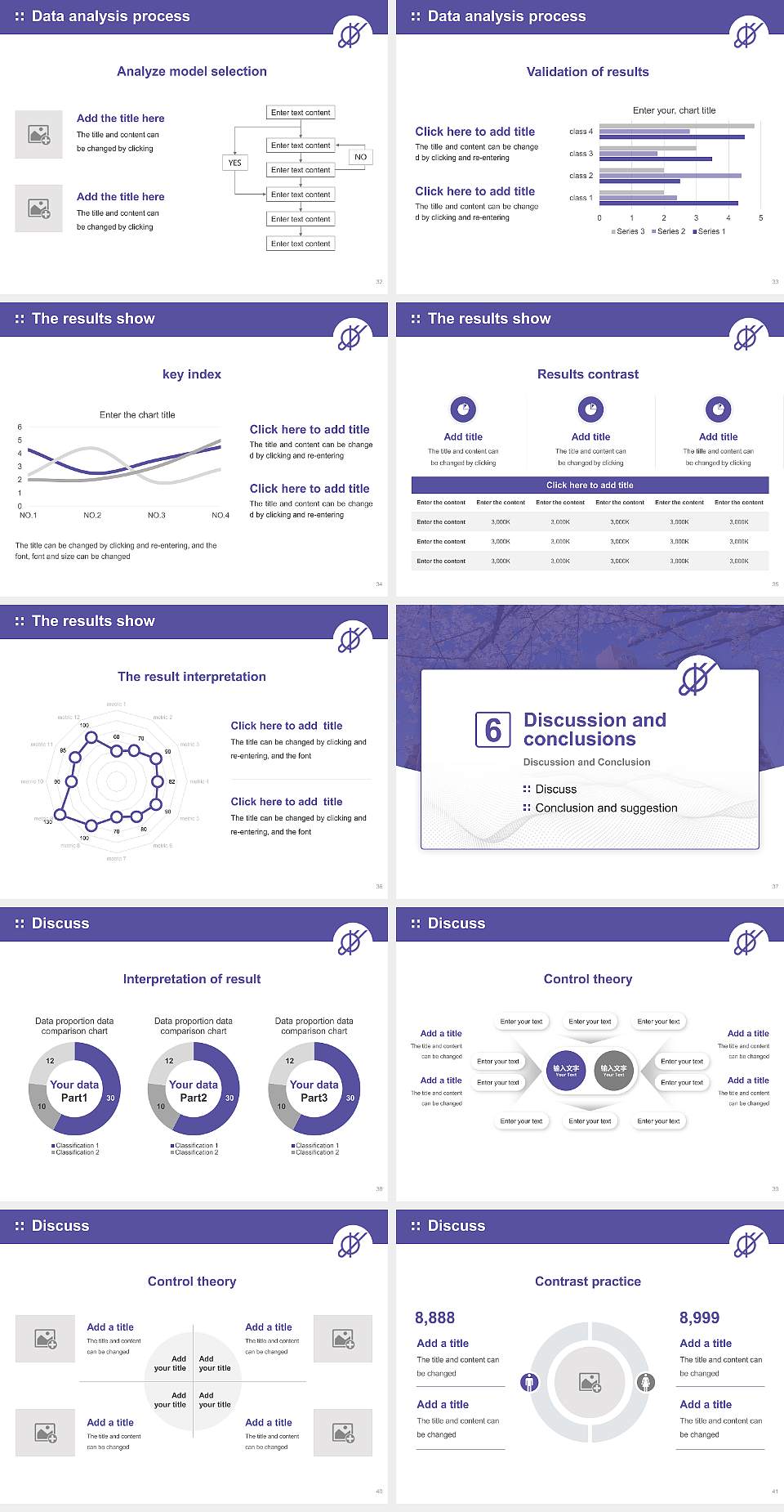 Osaka International University Graduation Thesis Defense PPT Template4:3 ratio PPT effect preview image5