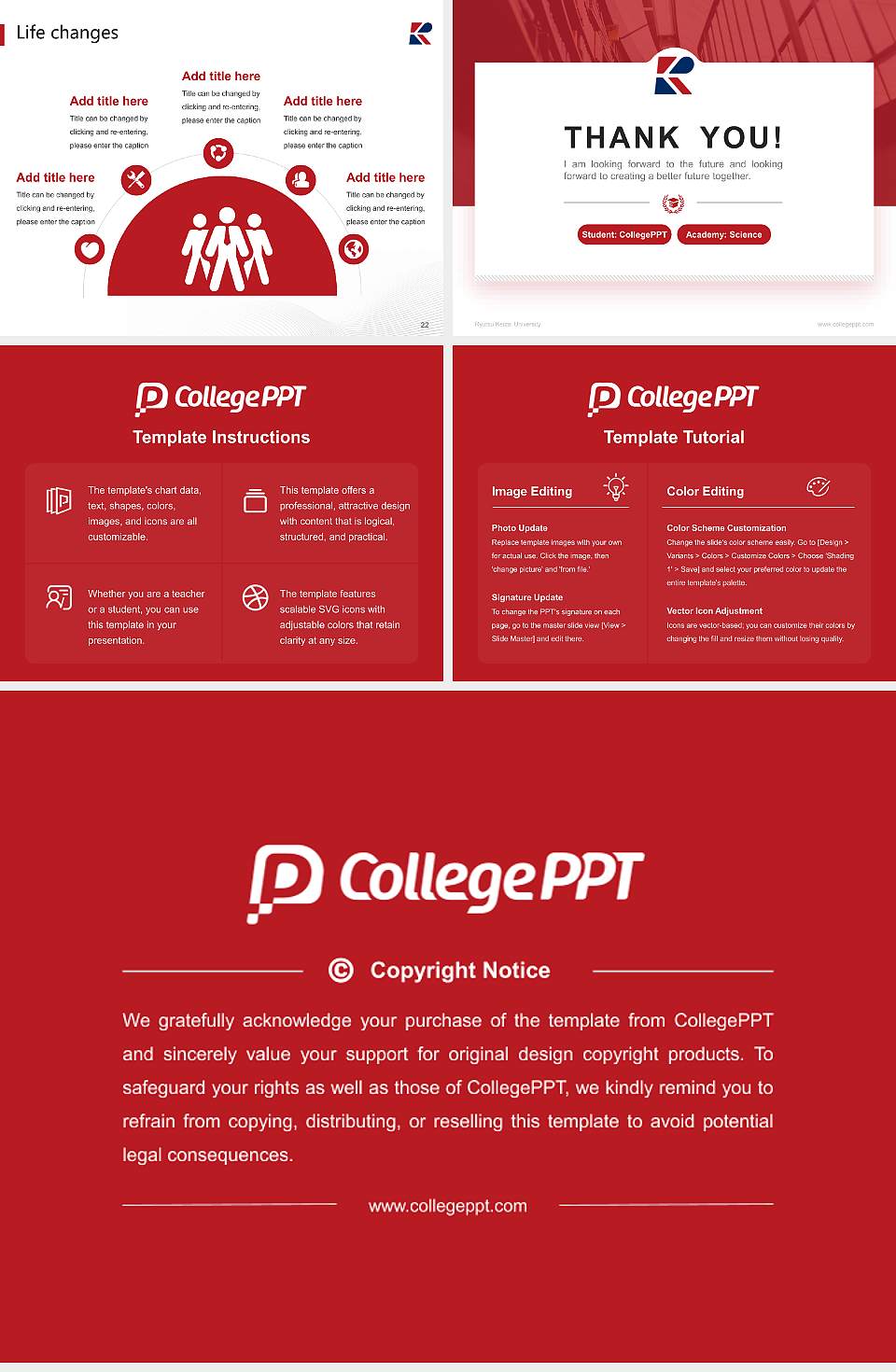 Ryutsu Keizai University National Scholarship Defense PPT Template4:3 ratio PPT effect preview image4