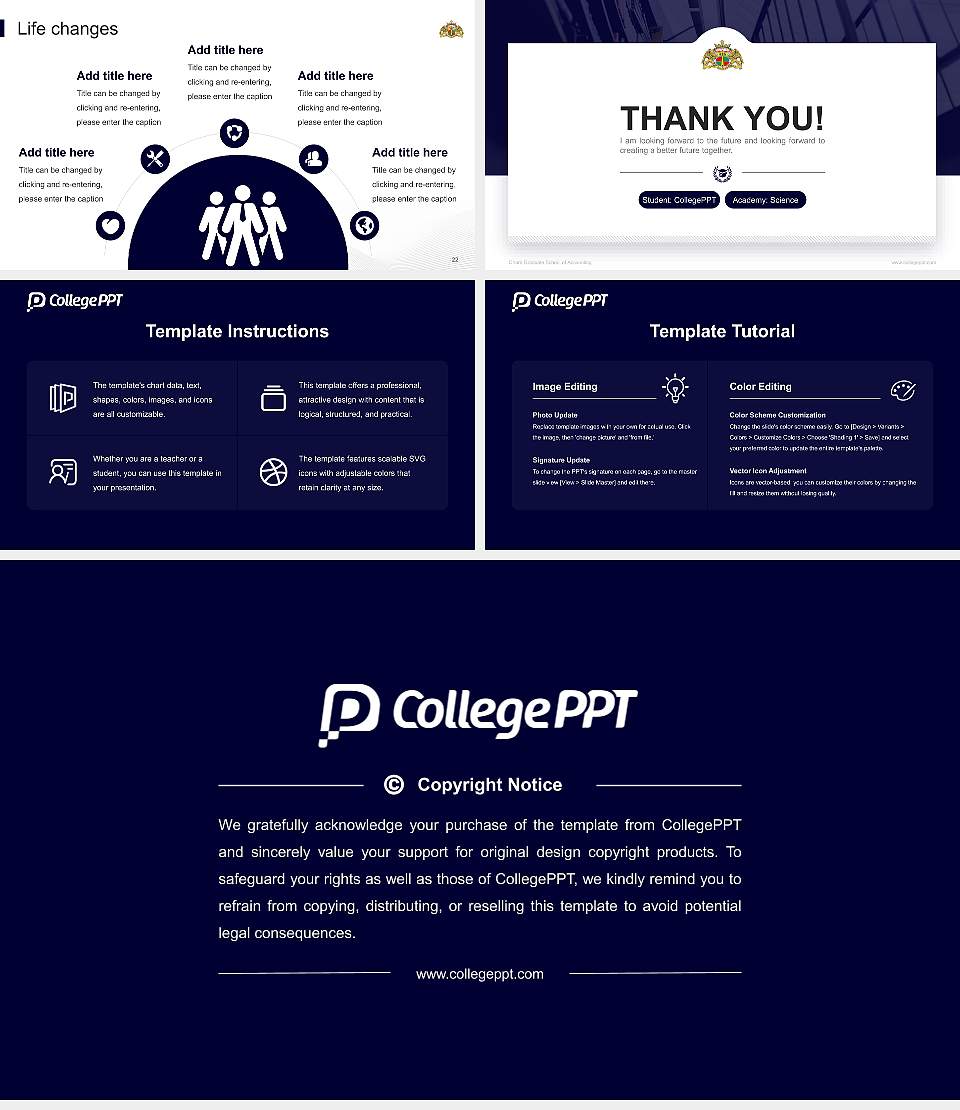 Ohara Graduate School of Accounting National Scholarship Defense PPT Template16:9 ratio PPT effect preview image4