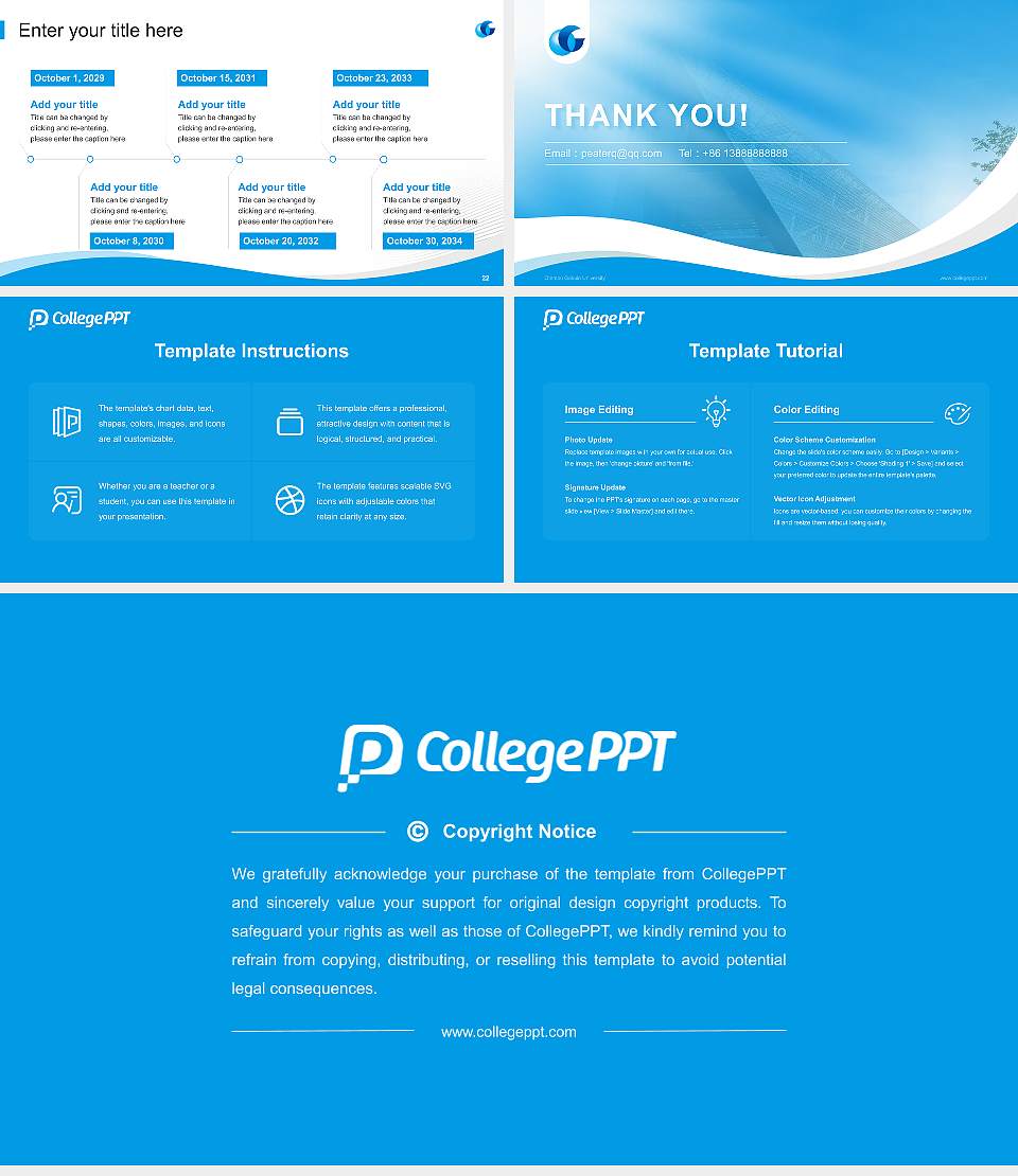 Otemon Gakuin University Lecture Sharing and Networking Event PPT Template16:9 ratio PPT effect preview image4