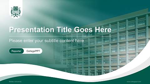 Reitaku University Lecture Sharing and Networking Event PPT Template