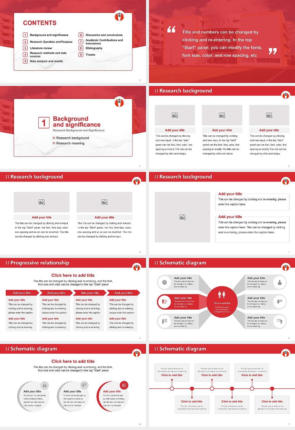 Okinawa International University Graduation Thesis Defense PPT Template16:9 ratio PPT effect preview image2