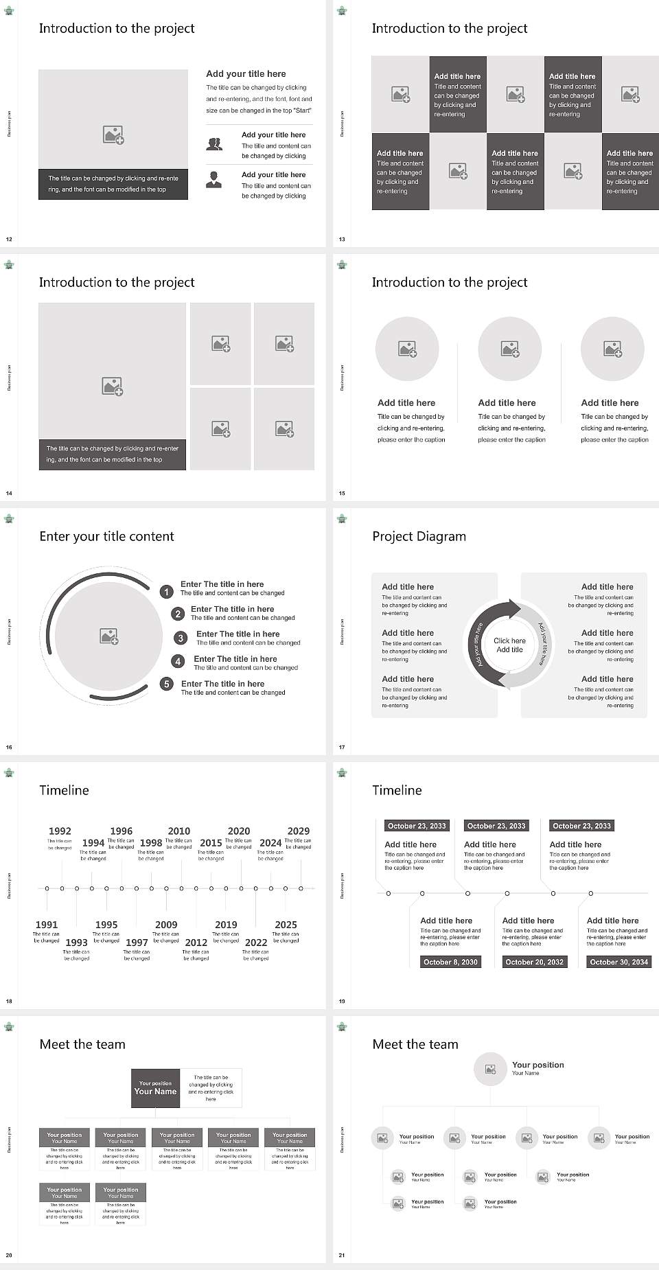 Onomichi City University Competition/Entrepreneurship Contest PPT Template4:3 ratio PPT effect preview image3