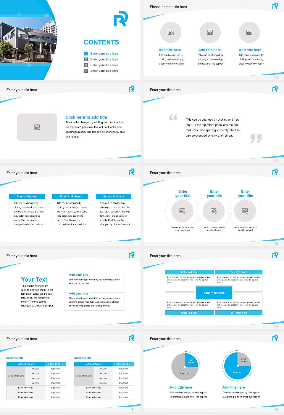 Rissho University Course/Courseware Creation PPT Template16:9 ratio PPT effect preview image2
