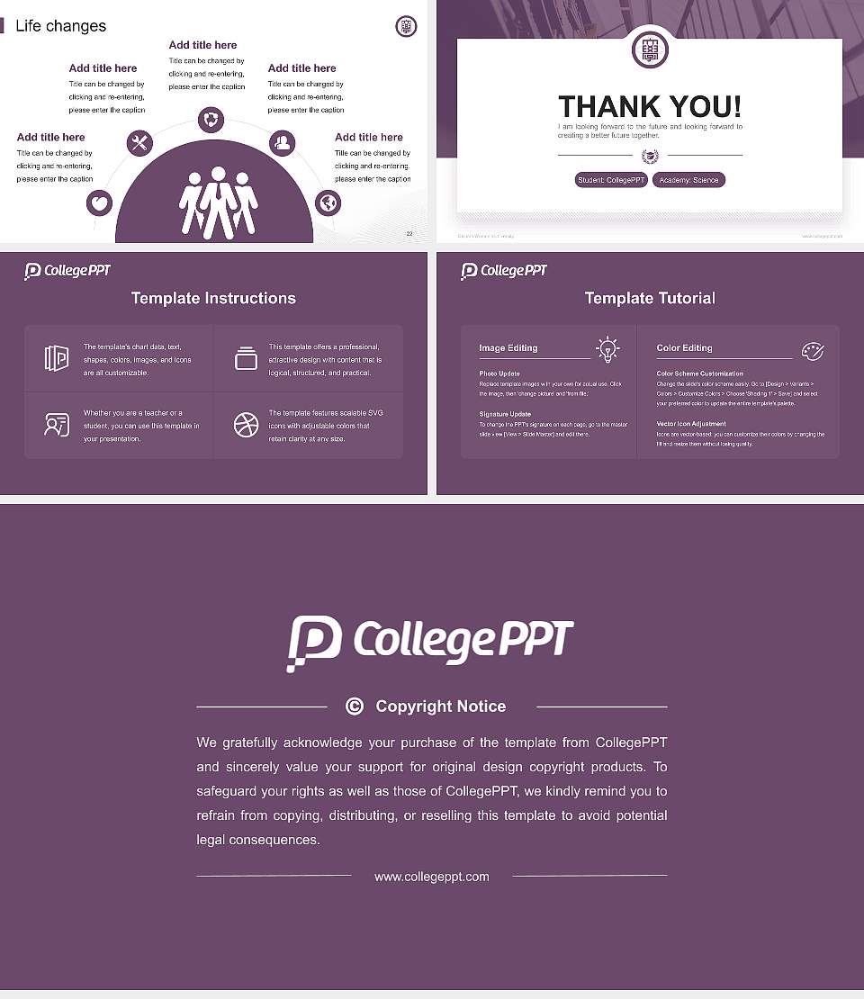 Otsuma Women’s University National Scholarship Defense PPT Template16:9 ratio PPT effect preview image4