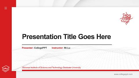 Okinawa Institute of Science and Technology Graduate University Thesis Proposal/Graduation Defense PPT Template