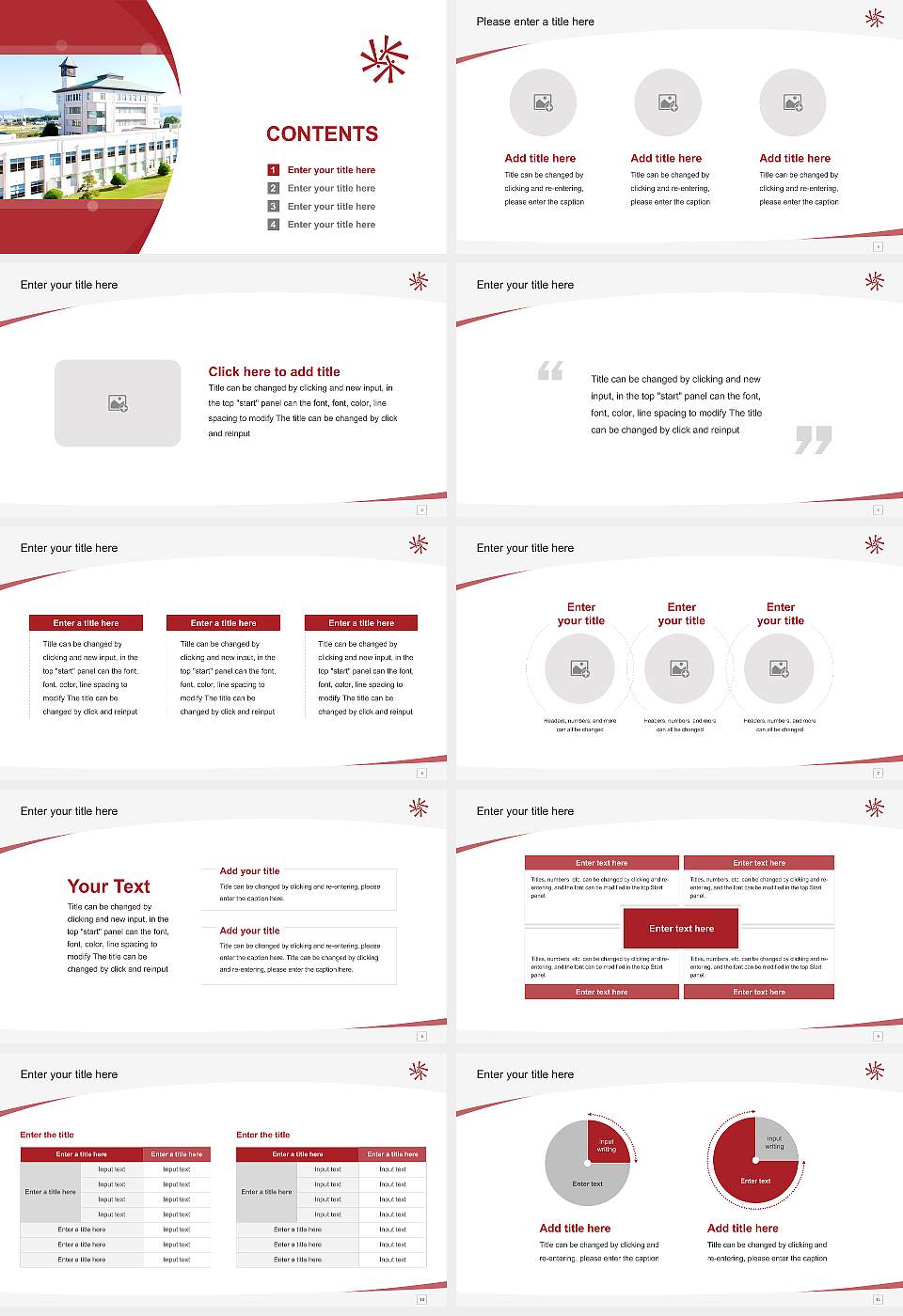 Osaka Ohtani University Course/Courseware Creation PPT Template16:9 ratio PPT effect preview image2