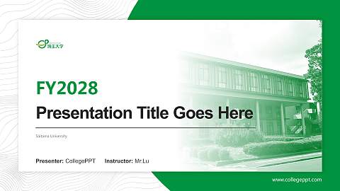 Saitama University Academic Presentation/Research Findings Report PPT Template