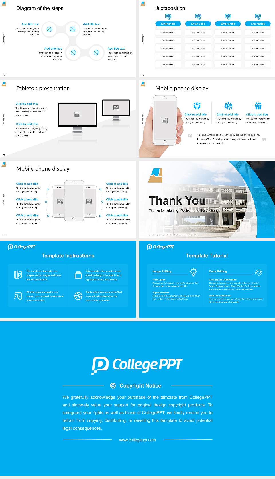 Okinawa Prefectural University of Arts Competition/Entrepreneurship Contest PPT Template16:9 ratio PPT effect preview image9