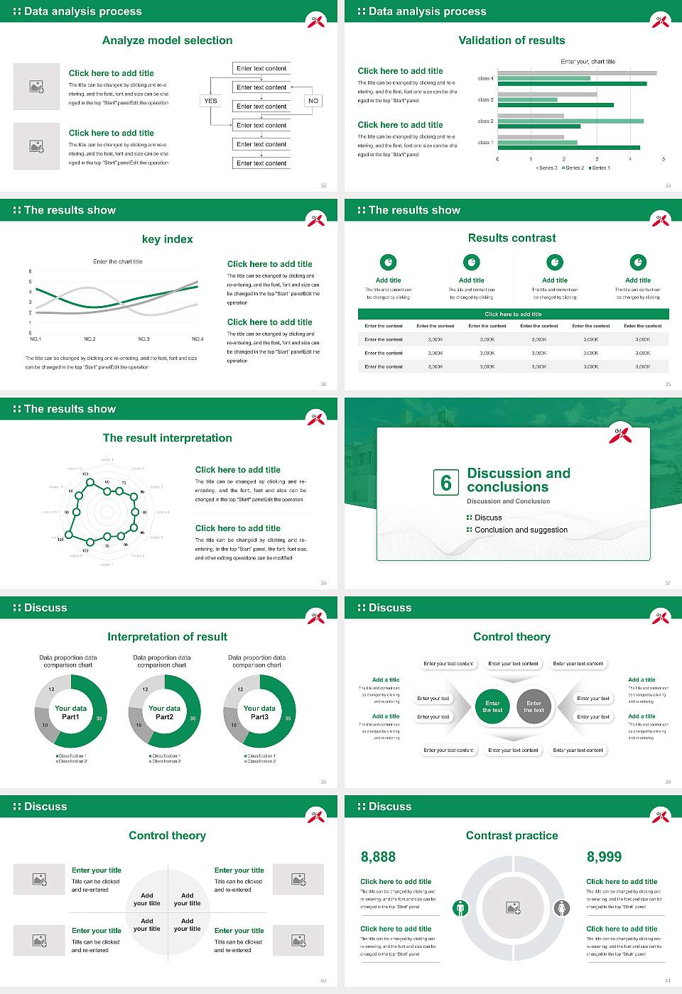 Ohkagakuen University Graduation Thesis Defense PPT Template16:9 ratio PPT effect preview image5
