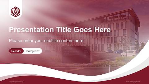 Sanjo City University Lecture Sharing and Networking Event PPT Template