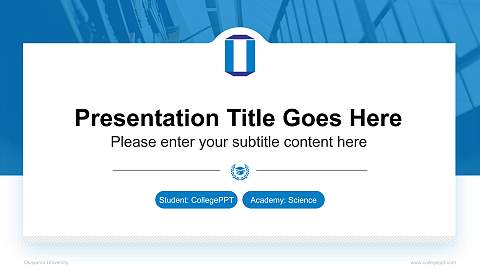 Okayama University National Scholarship Defense PPT Template