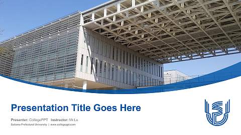Saitama Prefectural University Course/Courseware Creation PPT Template