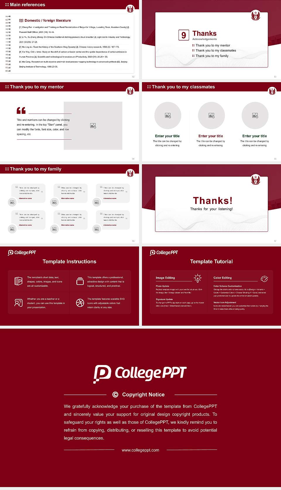 Otaru University of Commerce Graduation Thesis Defense PPT Template16:9 ratio PPT effect preview image7