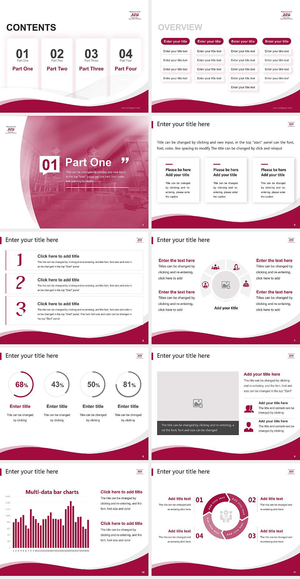 Ritsumeikan Asia Pacific University Lecture Sharing and Networking Event PPT Template4:3 ratio PPT effect preview image2