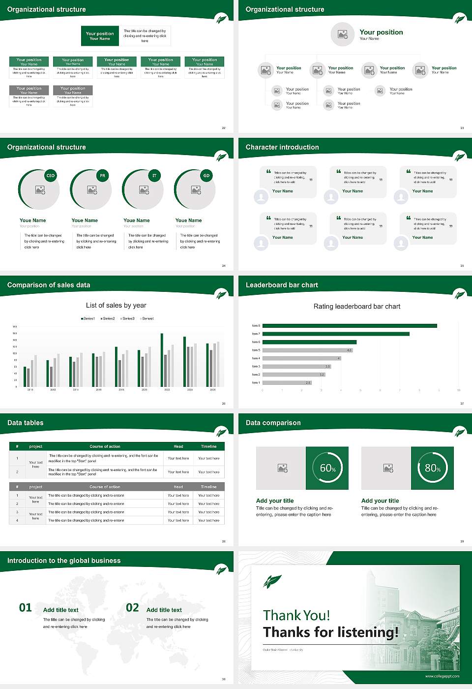 Osaka Shoin Women’s University Academic Presentation/Research Findings Report PPT Template16:9 ratio PPT effect preview image4