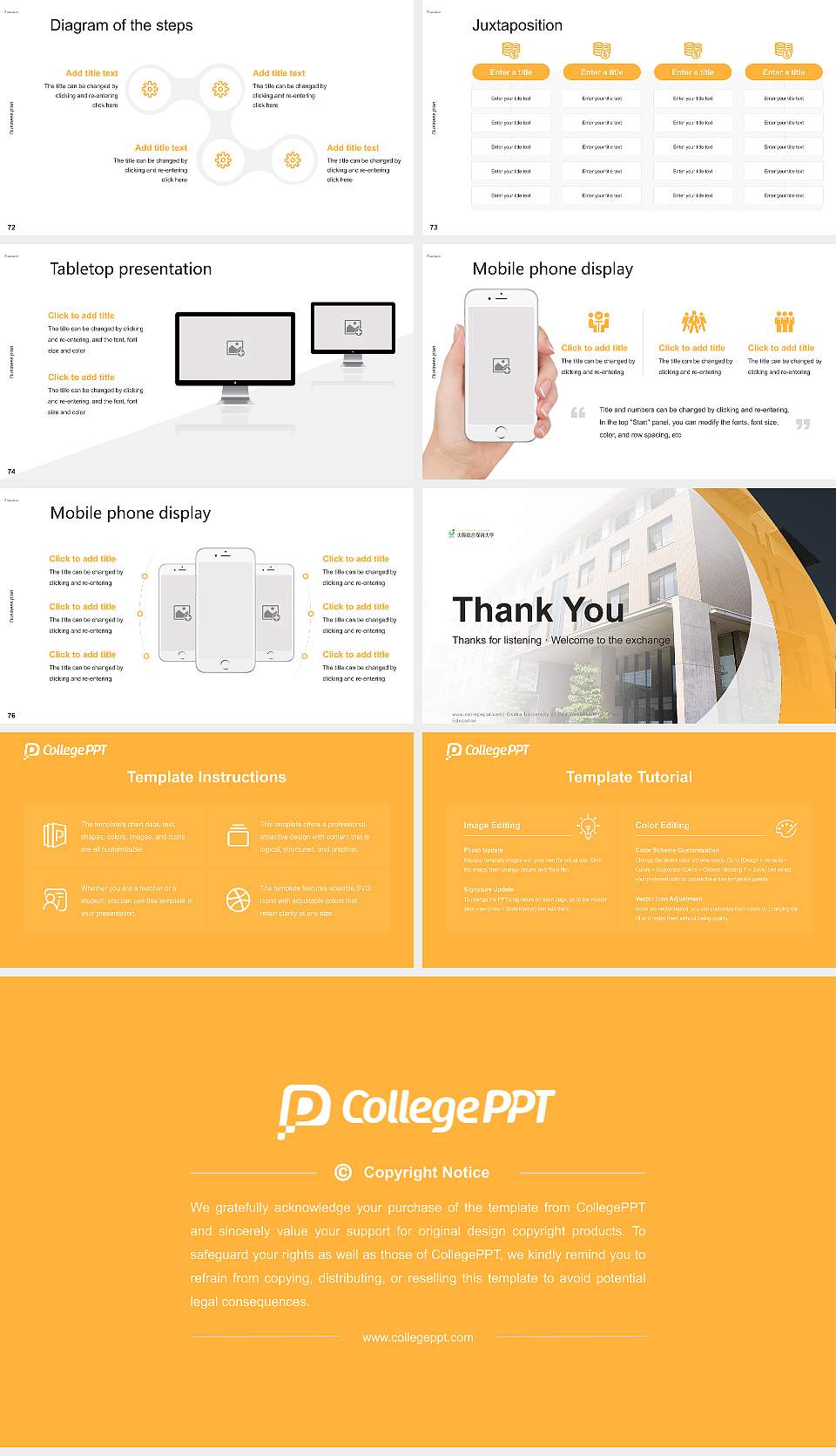 Osaka University of Comprehensive Children Education Competition/Entrepreneurship Contest PPT Template16:9 ratio PPT effect preview image9
