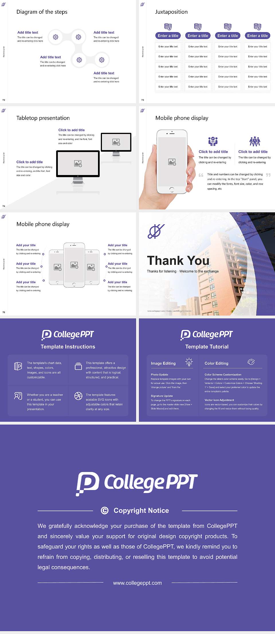 Osaka International University Competition/Entrepreneurship Contest PPT Template4:3 ratio PPT effect preview image9