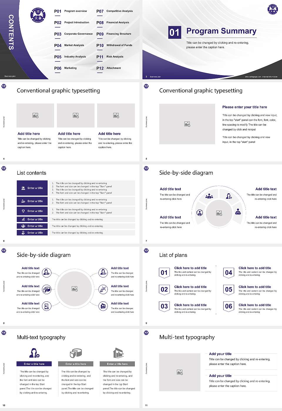 Osaka Kawasaki Rehabilitation University Competition/Entrepreneurship Contest PPT Template16:9 ratio PPT effect preview image2