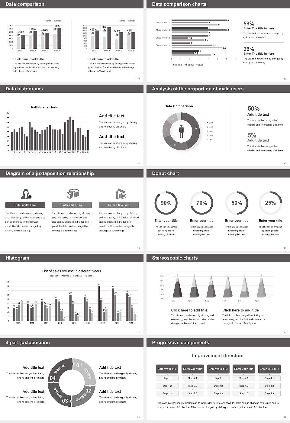 Onomichi City University Thesis Proposal/Graduation Defense PPT Template16:9 ratio PPT effect preview image3