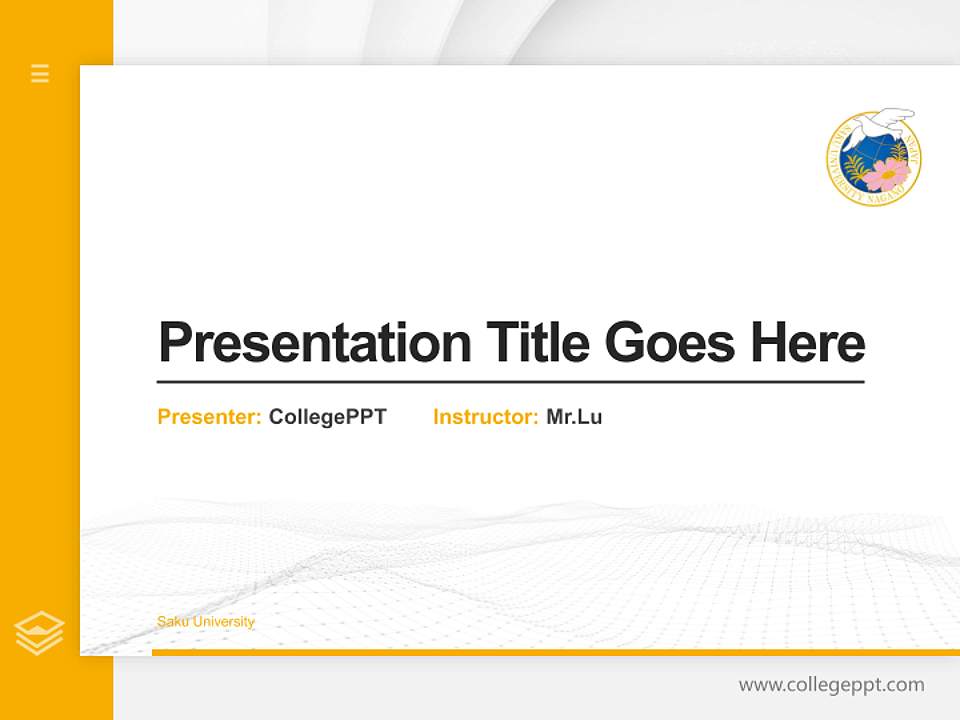 Saku University Thesis Proposal/Graduation Defense PPT Template4:3 ratio PPT effect preview image5