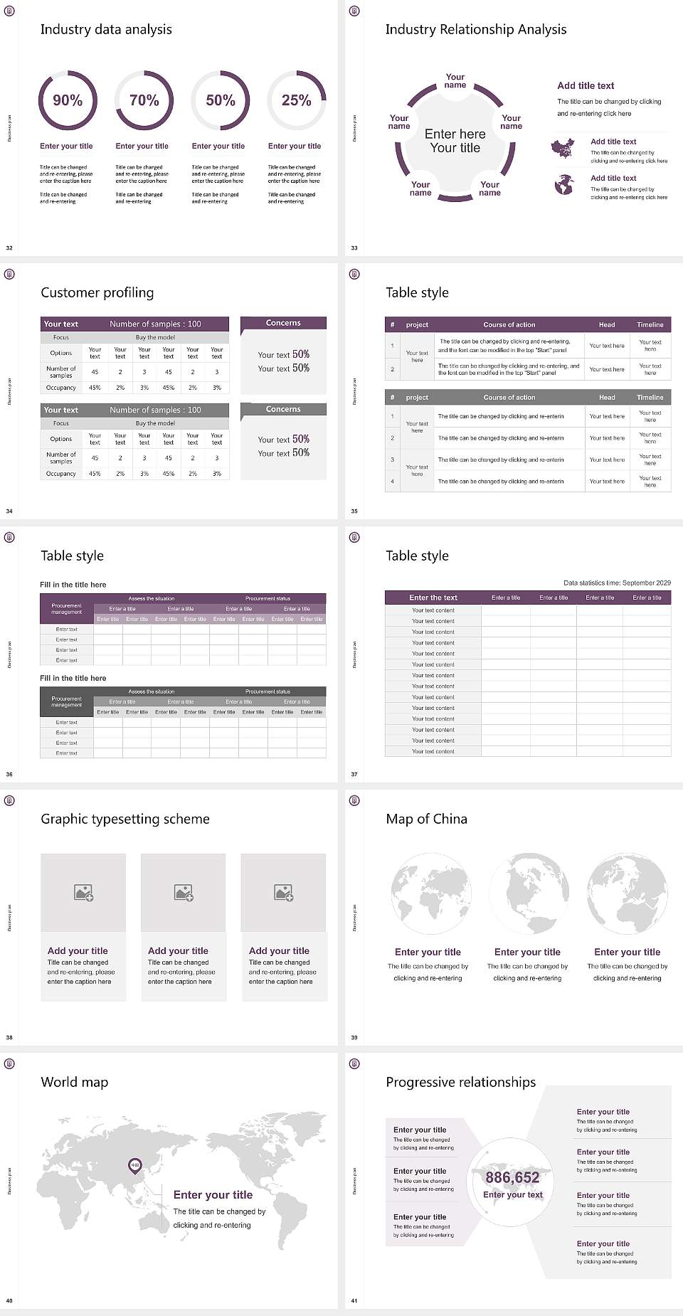 Otsuma Women’s University Competition/Entrepreneurship Contest PPT Template4:3 ratio PPT effect preview image5