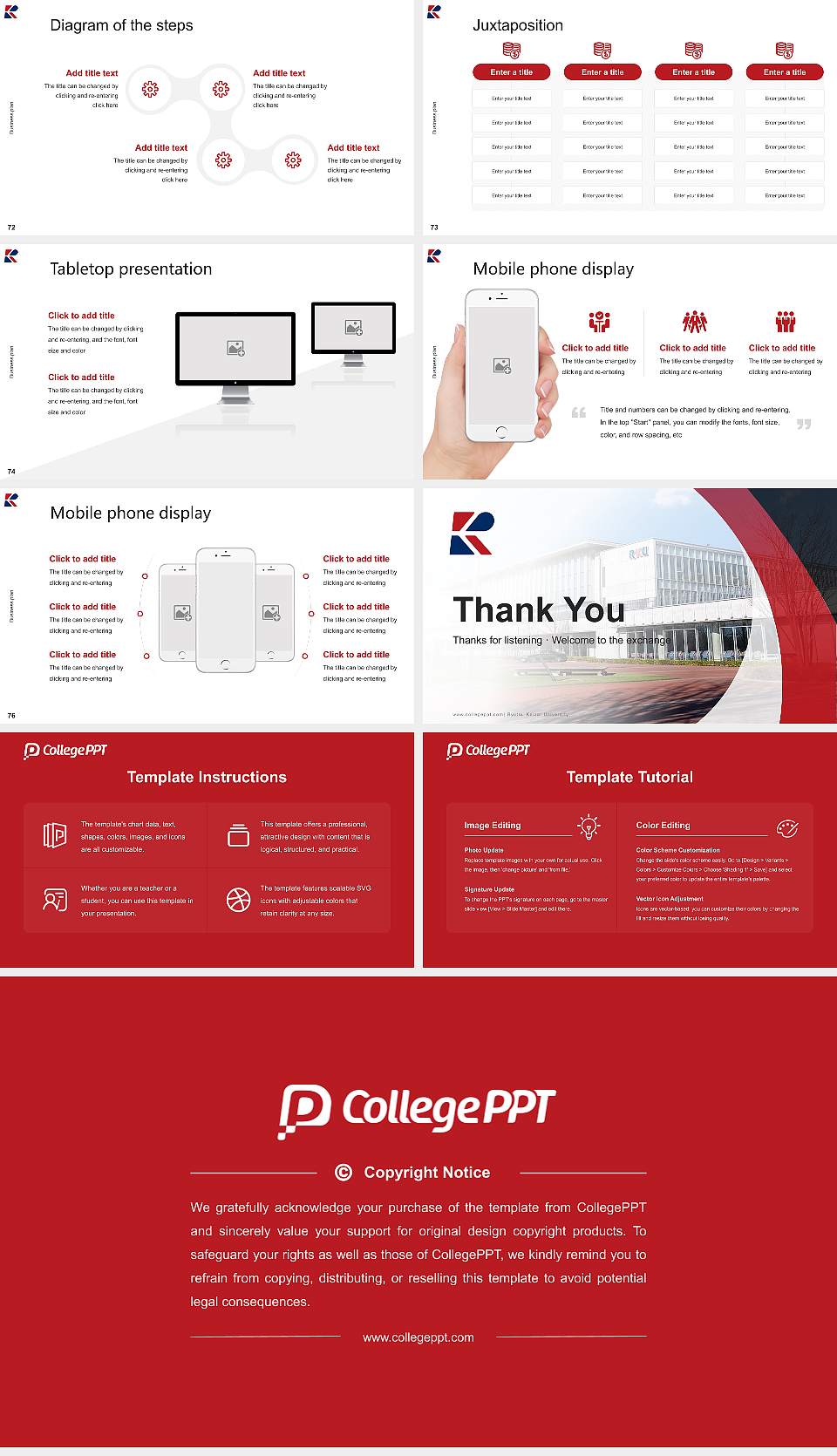 Ryutsu Keizai University Competition/Entrepreneurship Contest PPT Template16:9 ratio PPT effect preview image9