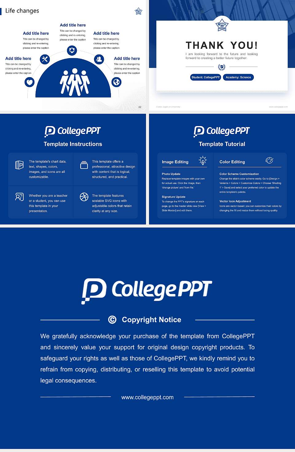 Osaka Jogakuin University National Scholarship Defense PPT Template4:3 ratio PPT effect preview image4