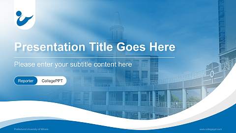 Prefectural University of Mihara Lecture Sharing and Networking Event PPT Template