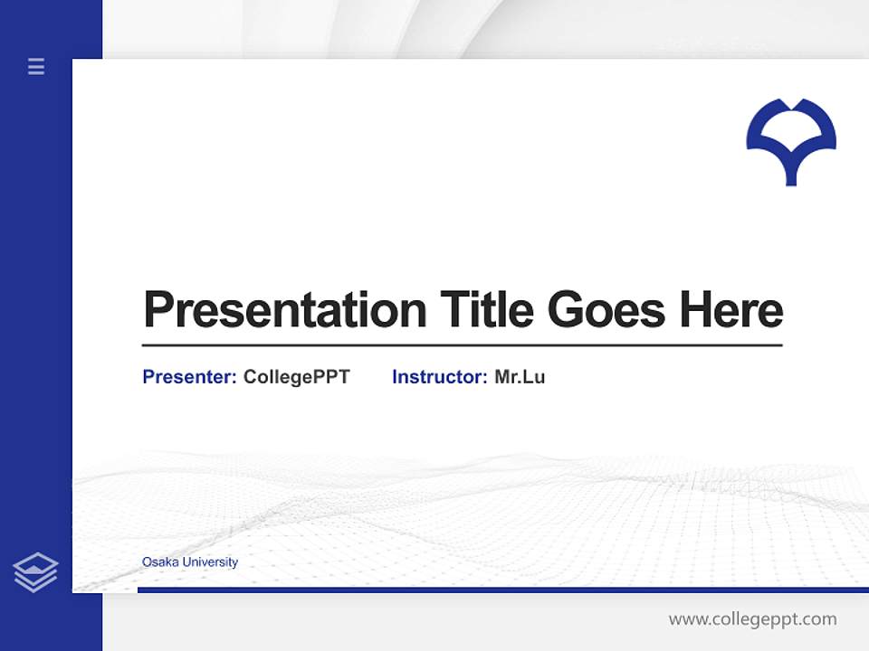 Osaka University Thesis Proposal/Graduation Defense PPT Template4:3 ratio PPT effect preview image5