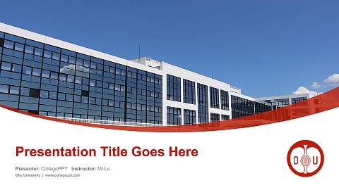 Ohu University Course/Courseware Creation PPT Template