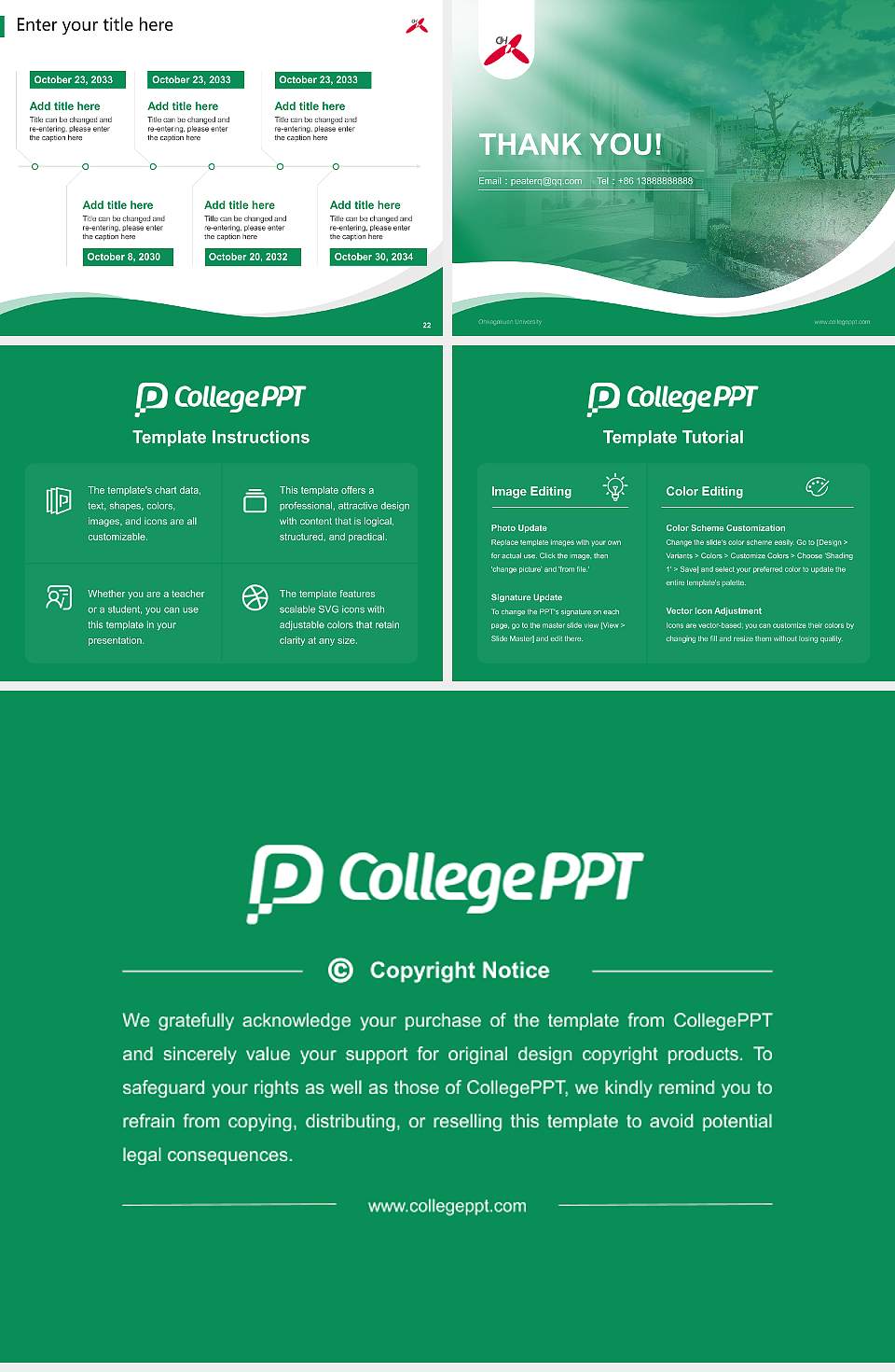Ohkagakuen University Lecture Sharing and Networking Event PPT Template4:3 ratio PPT effect preview image4