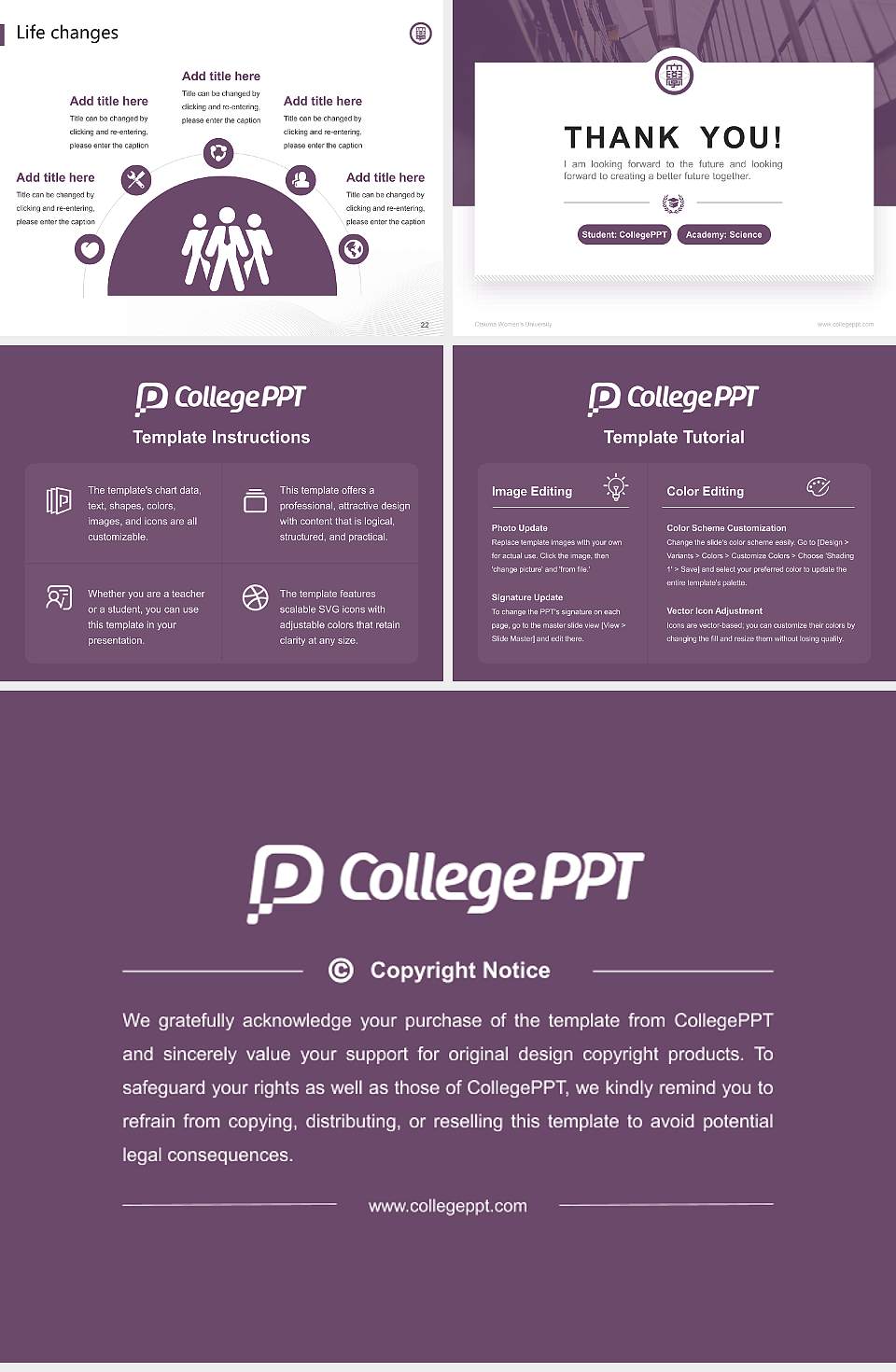 Otsuma Women’s University National Scholarship Defense PPT Template4:3 ratio PPT effect preview image4