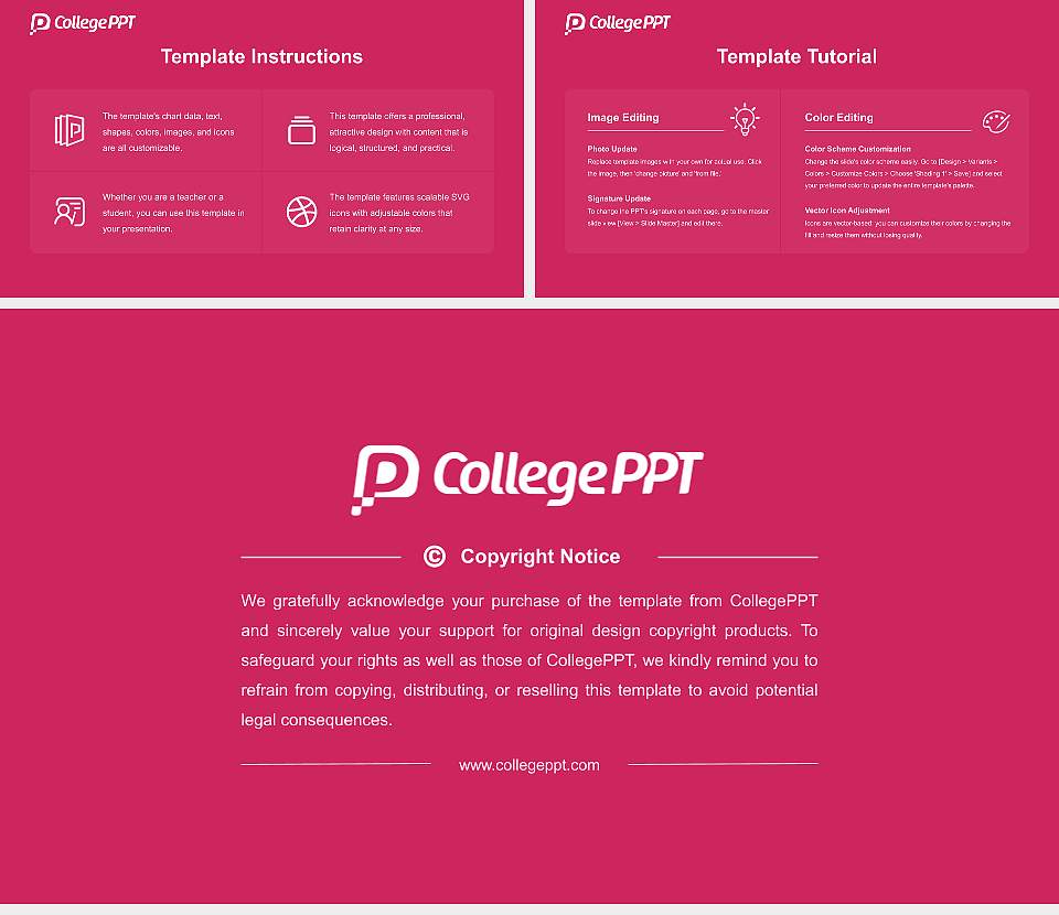 Osaka University of Commerce Course/Courseware Creation PPT Template16:9 ratio PPT effect preview image5