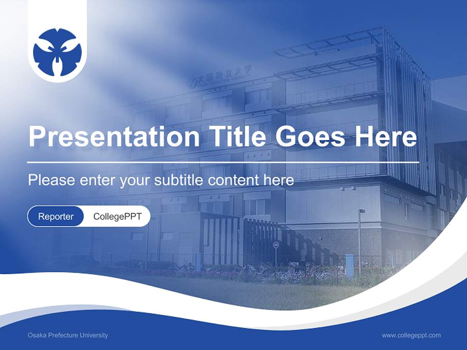 Osaka Prefecture University Lecture Sharing and Networking Event PPT Template4:3 ratio PPT effect preview image4