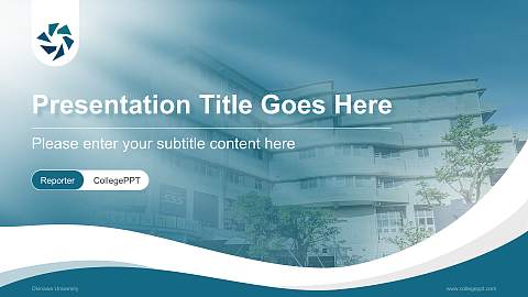 Okinawa University Lecture Sharing and Networking Event PPT Template