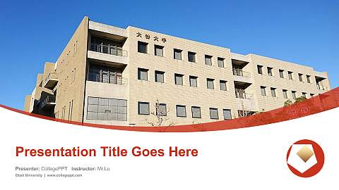 Otani University Course/Courseware Creation PPT Template