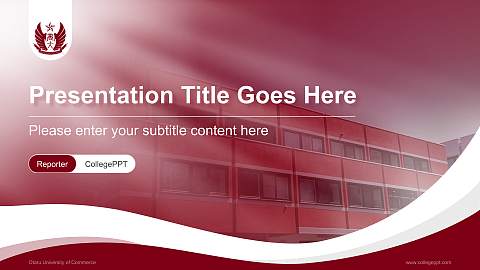 Otaru University of Commerce Lecture Sharing and Networking Event PPT Template