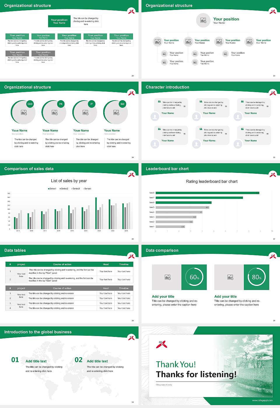 Ohkagakuen University Academic Presentation/Research Findings Report PPT Template16:9 ratio PPT effect preview image4
