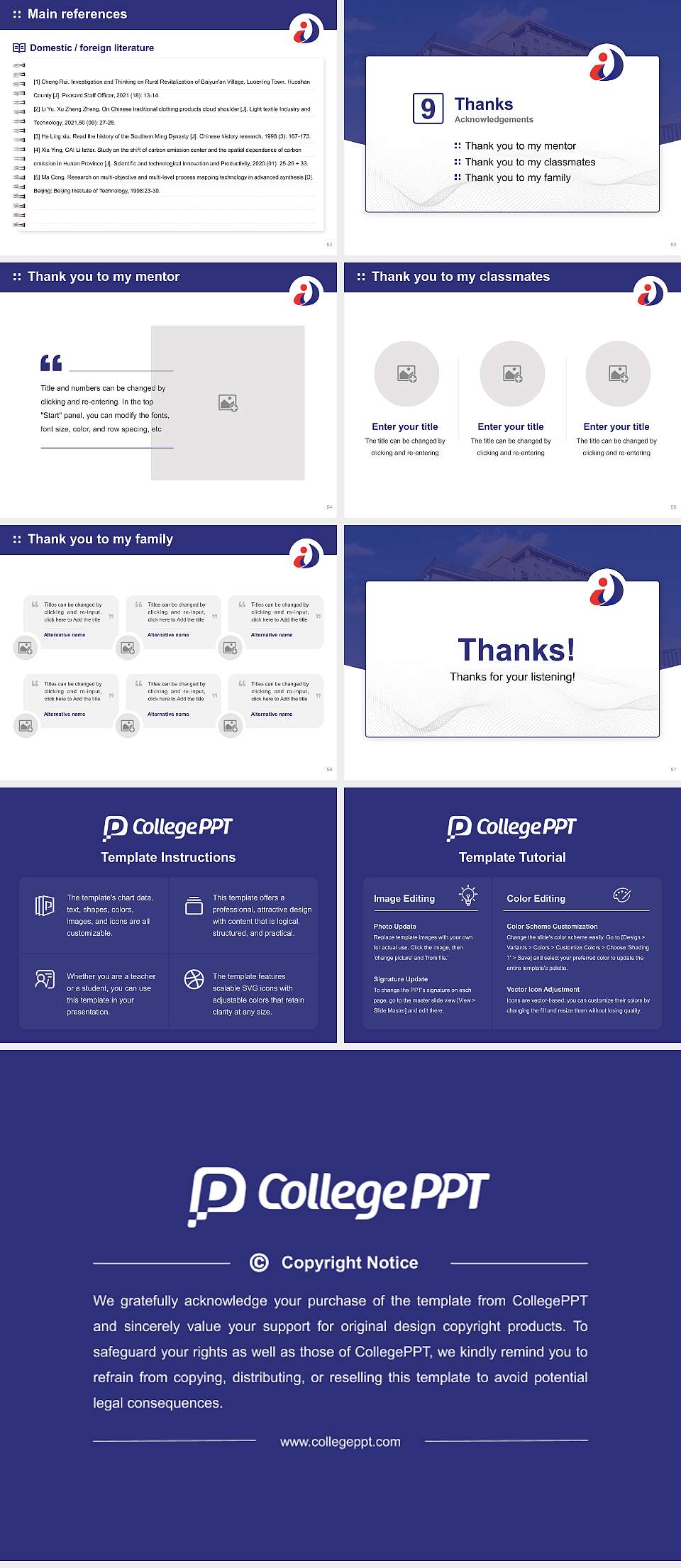 Okayama Healthcare Professional University Graduation Thesis Defense PPT Template4:3 ratio PPT effect preview image7