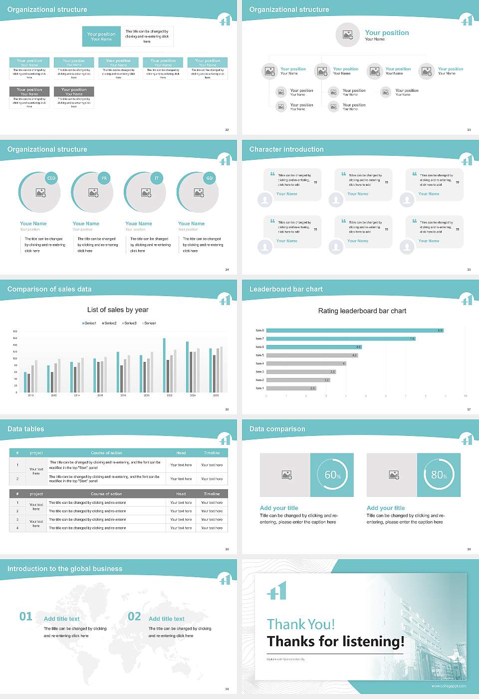 Osaka Health Science University Academic Presentation/Research Findings Report PPT Template16:9 ratio PPT effect preview image4