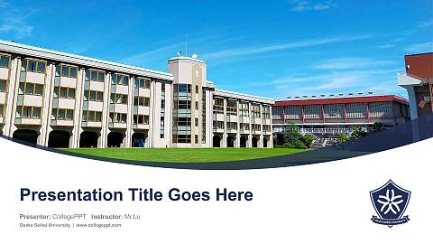 Osaka Seikei University Course/Courseware Creation PPT Template