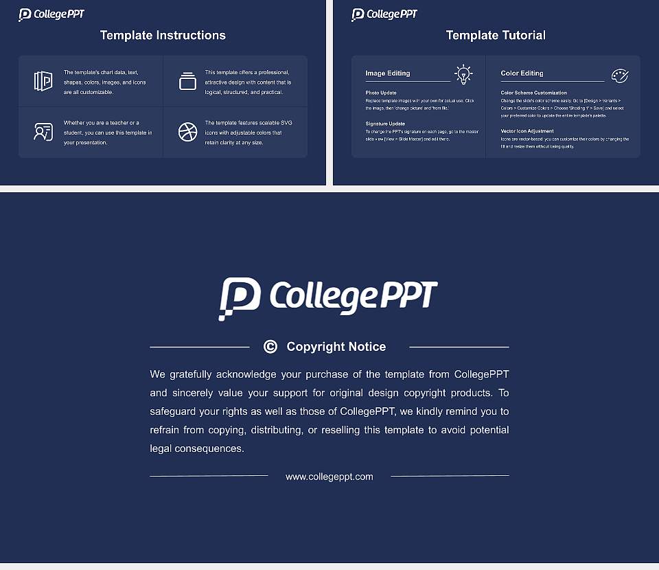 Osaka Seikei University Course/Courseware Creation PPT Template16:9 ratio PPT effect preview image5