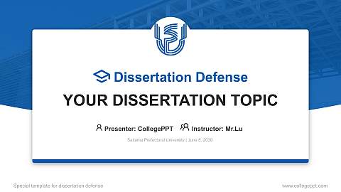 Saitama Prefectural University Graduation Thesis Defense PPT Template